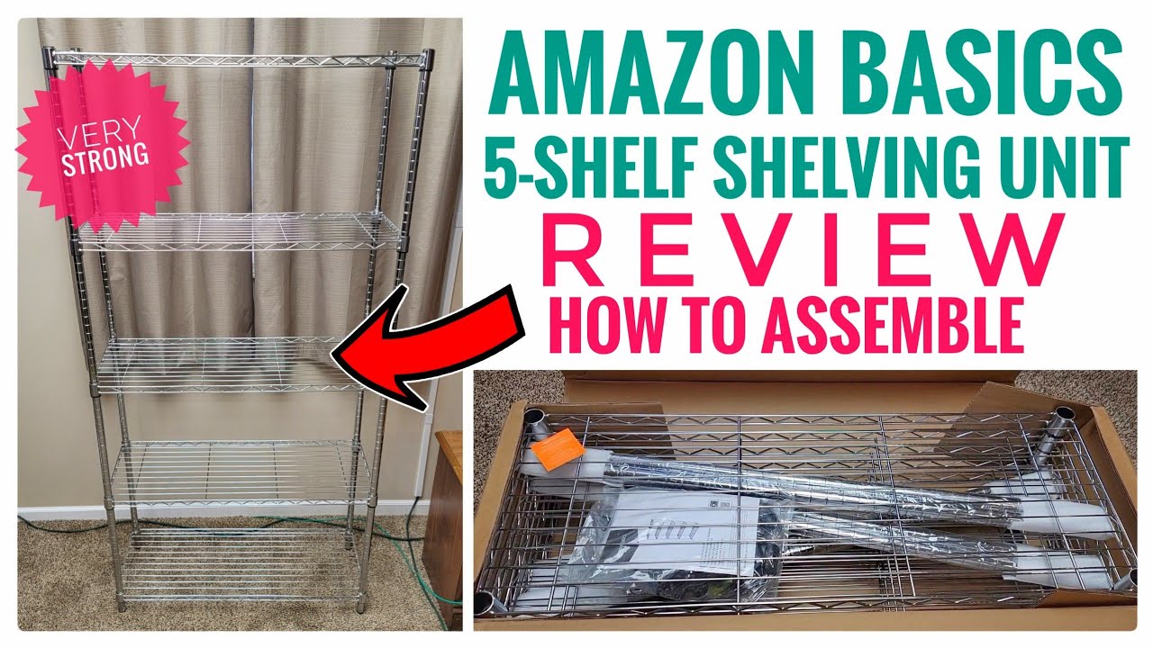 Amazon Basics 5 Shelf Adjustable Wire Rack Storage Shelving Unit Review