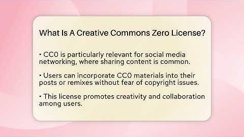 What Is A Creative Commons Zero License? - Everyday-Networking