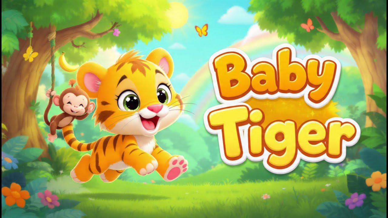 Один день из жизни тигренка | Очаровательный мультфильм про животных