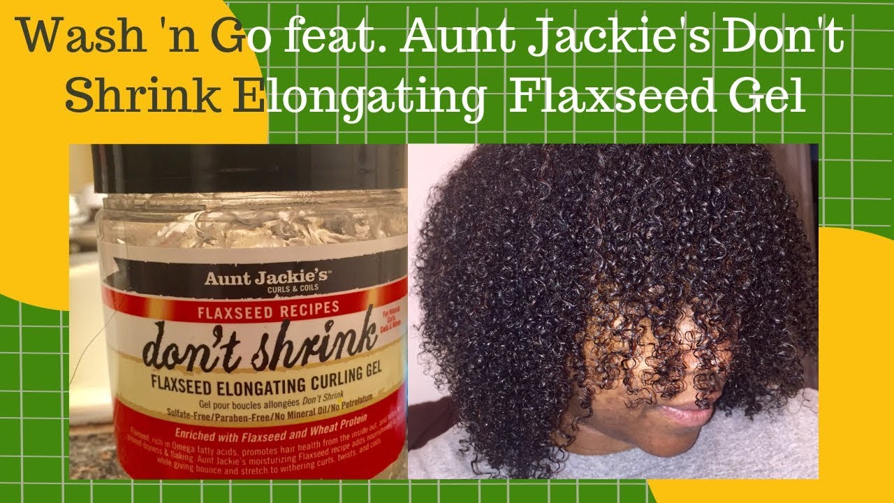Wash and Go feat. Aunt Jackie's Flaxseed Gel Fine Natural Hair YouTube