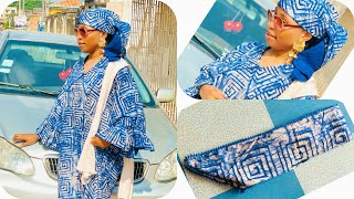 How to Cut and Sew the Trendy Bubu Dress With the Slanted V-Collar #sewingideas #bouboustyles  screenshot 5