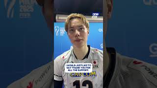 Ran Takahashi on losing in front of PH crowd in 2025 FIVB MWCH | #OSOnTheSpot