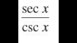 Sec X Csc X, Simplify The Trigonometric Expression