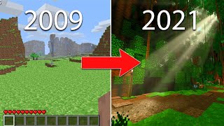 Evolution of Minecraft 2009-2021