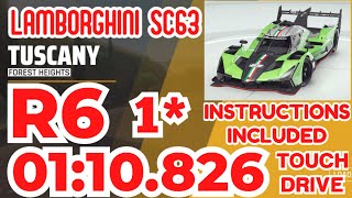 Asphalt 9 - LAMBORGHINI SC63 Grand Prix Round 6 | 1⭐ Touchdrive Instructions | Forest Heights