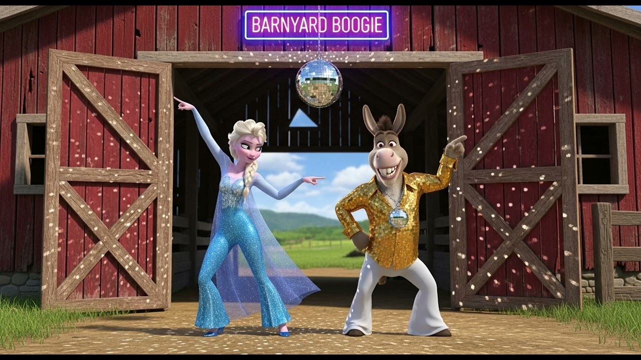 Топот, кудахтанье, ржание! – Эльза и Осёл устраивают дискотеку!