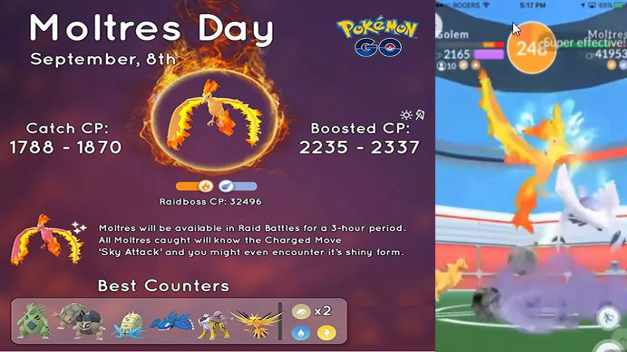 Moltres Day In KW region! Pokemon Go - KW PokeCentre