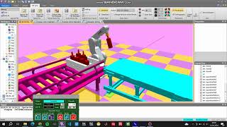 Mitsubishi RT Toolbox 3 Pick and Place Simulation