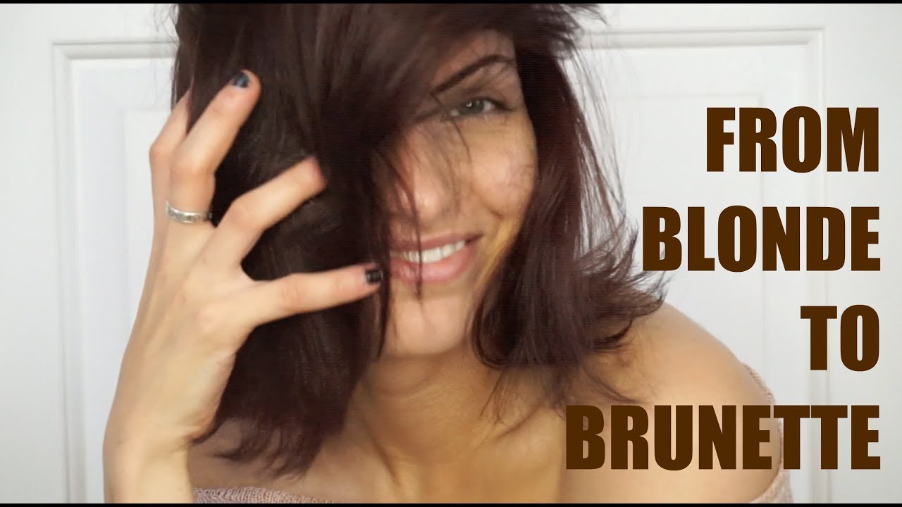 HAIR COLOR TUTORIAL :: FROM BLONDE TO BRUNETTE | Lina Waled