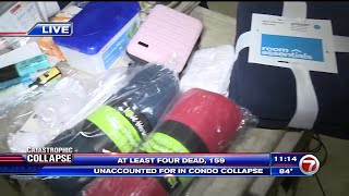 Global Empowerment Mission builds care packages for families affected by Surfside apartment collapse