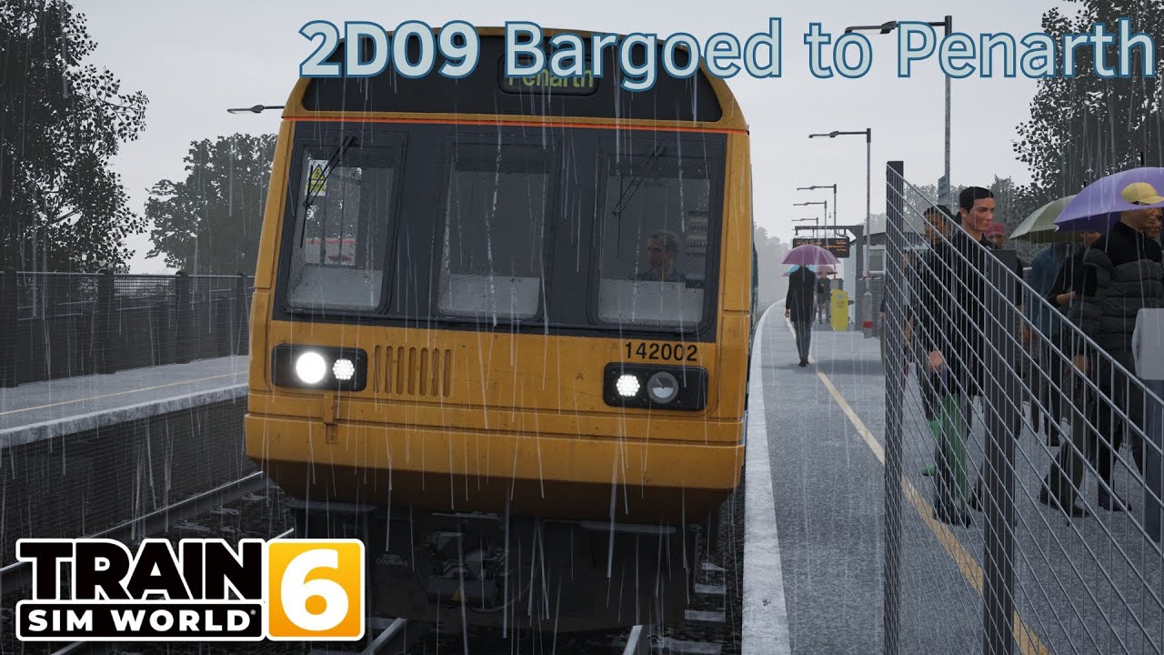 2D09 Bargoed to Penarth - Cardiff City Network - Class 142 - Train Sim World 6