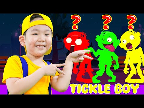 Zombie Tickle Boy with Little BT + Zombie Dance | BooTiKaTi Kids