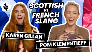"You DISGUST Me!" Guardians Of The Galaxy 3 | Karen Gillan Pom Klementieff French Vs Scottish Slang!