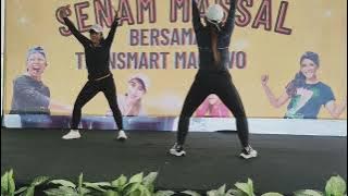 senam sleman bangkit. bisa untuk latihan senam sendiri. credit: transmart maguwo
