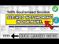 SSD Not Showing In Disk Management FIX mp3