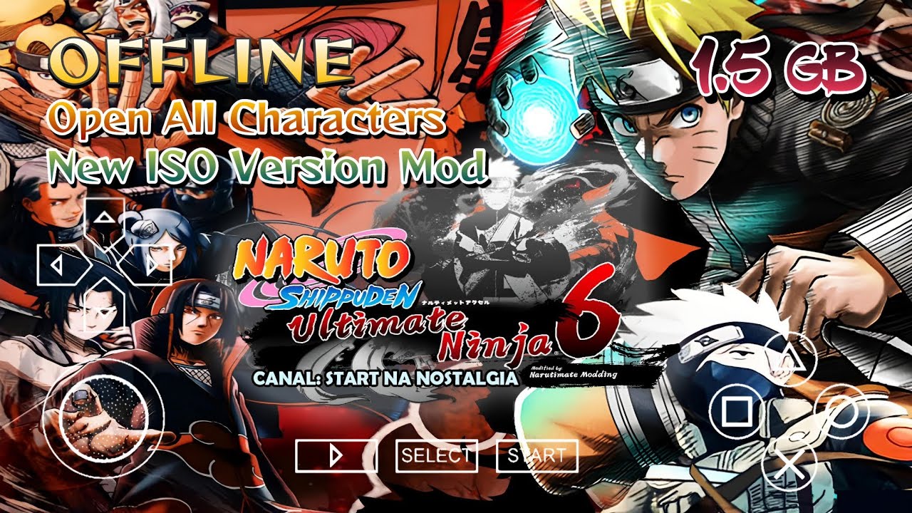 NARUTO SHIPPUDEN Ultimate Ninja 5 PPSSPP Android Offline Mod