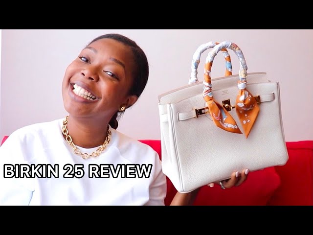 Hermes Birkin 25 Black & Silver Bag Review