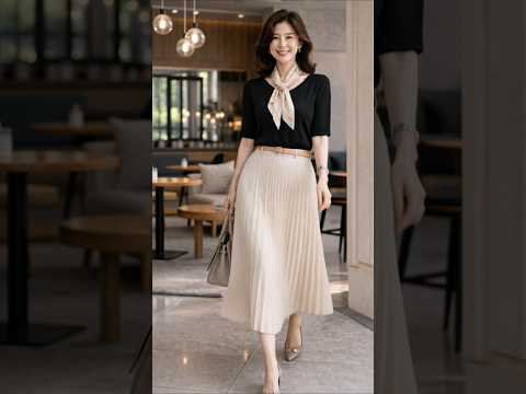 5060, 이렇게 입으면 정말 우아해 보입니다 #중년패션코디 #룩북 #shorts