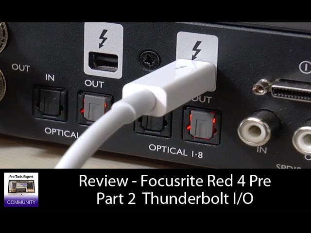 Review - Focusrite Red 4 Pre Part 2 Thunderbolt I O - YouTube