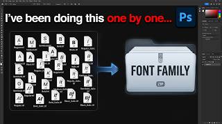 I’ve been installing fonts one by one... | Photoshop Tutorial