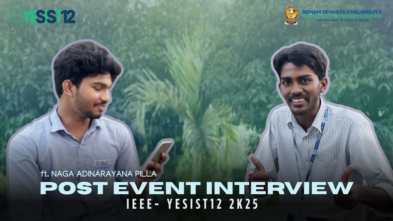 IEEE YESIST12 Prelims | Post-Event Interview with IEEE Student Branch Chairperson