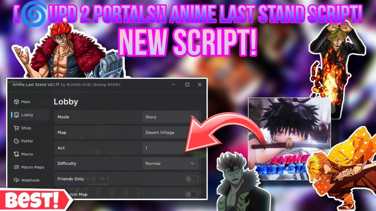 [🌀Upd 2 Portals!] Anime Last Stand Latest Script Macro Auto Sommon Auto ...