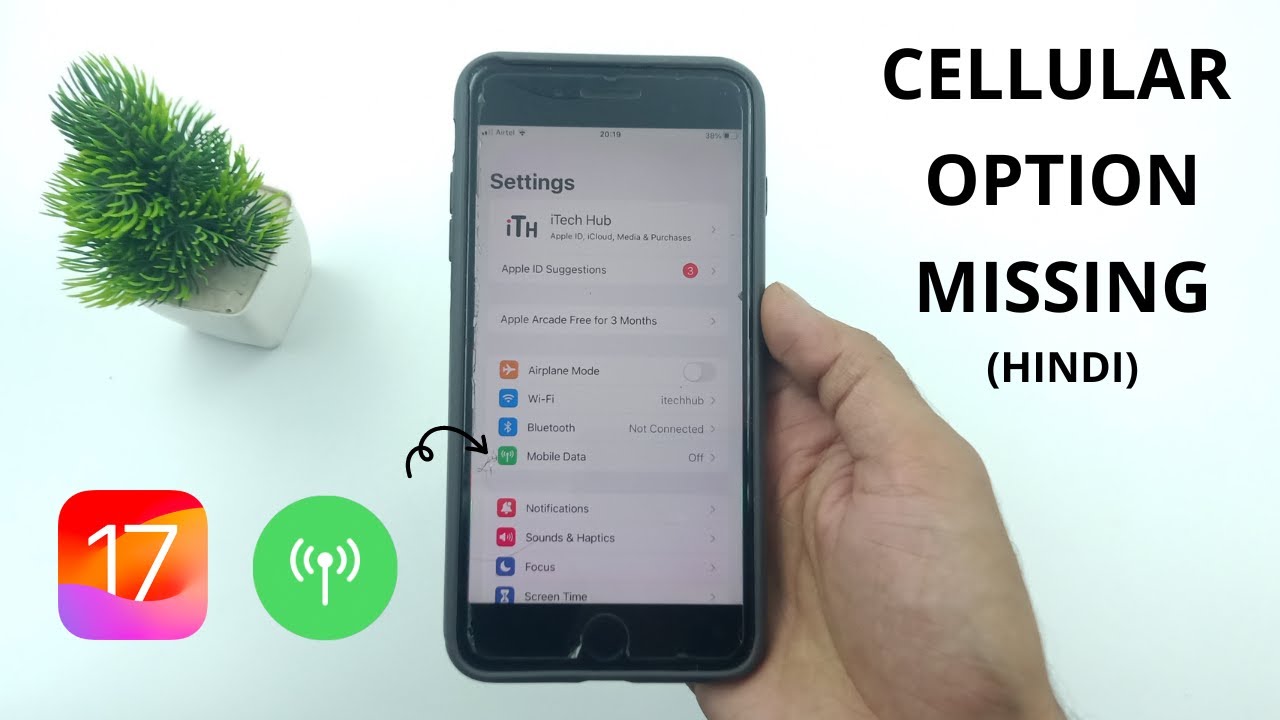 iOS 17 - Cellular Option Missing From iPhone Settings | Hindi