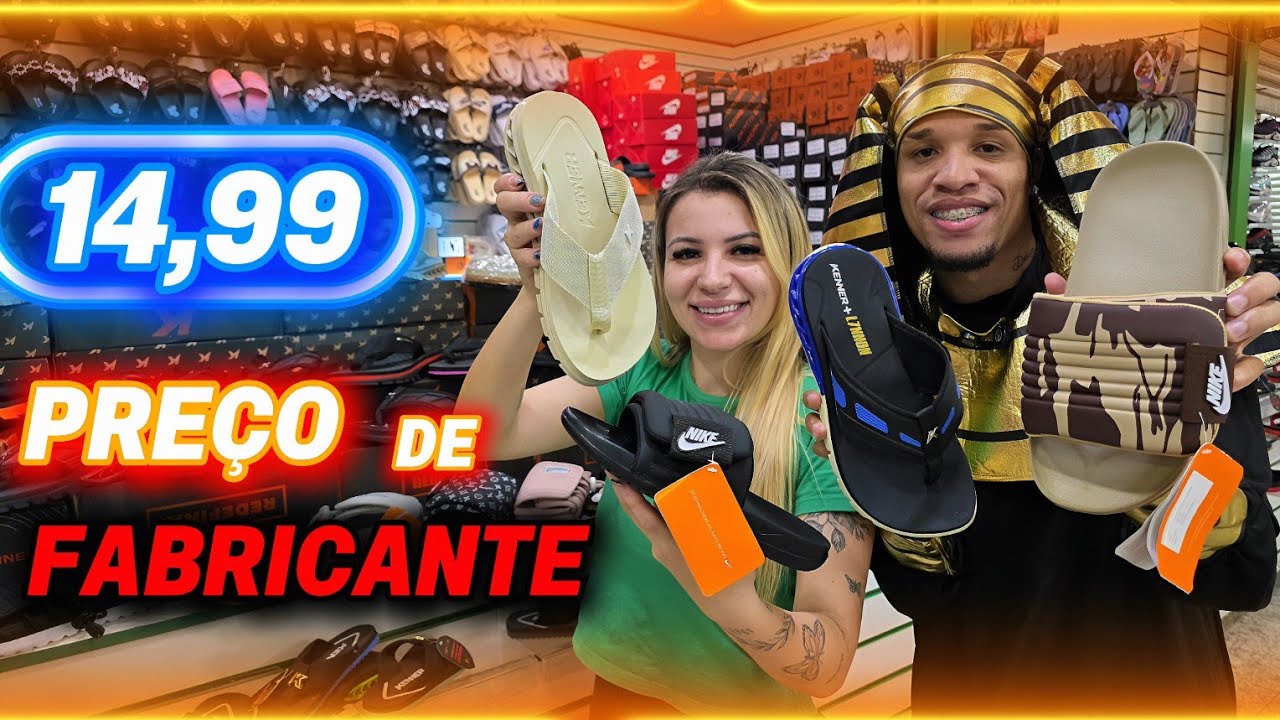 ATACADO DE CHINELOS PREMIUM no Brás | Fonte DIRETO do FABRICANTE com MELHORES PREÇOS para Revenda! 🤯