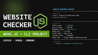 Build a Website Response Checker with Node.js | CLI Project