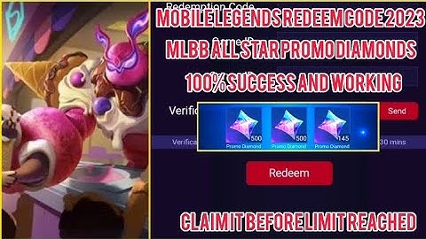 ML Redeem Code April 7 2023 - Get your Mobile Legends All star promo diamonds (part 2/2)