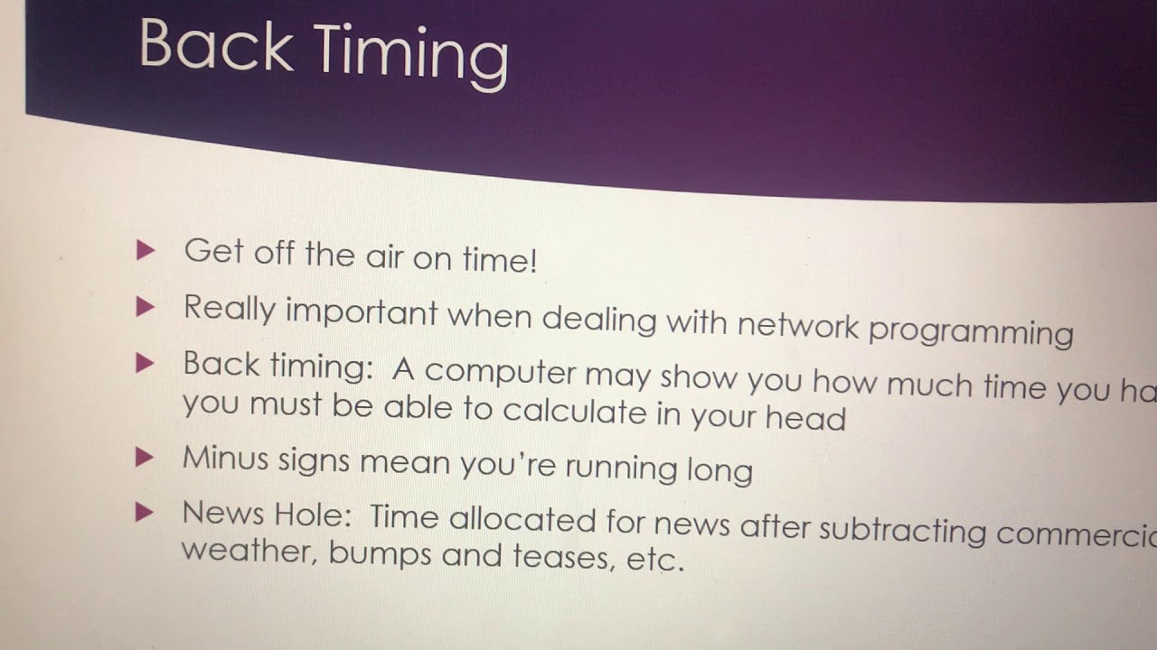 Producing the Television Newscast Part 2 YouTube