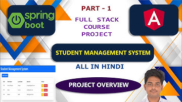 Project With Spring Boot and Angular . Student Management System . CRUD operation and CORS Concept .