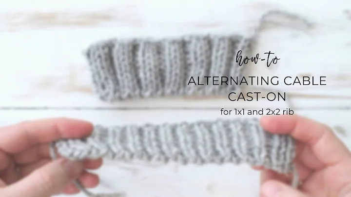How to cast on for ribbing: the easy, stretchy alternating cable cast-on