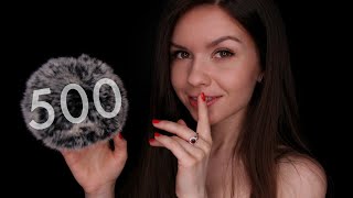 ASMR • FLUFFY MIC 🌙 Countdown for Sleep (from 500)