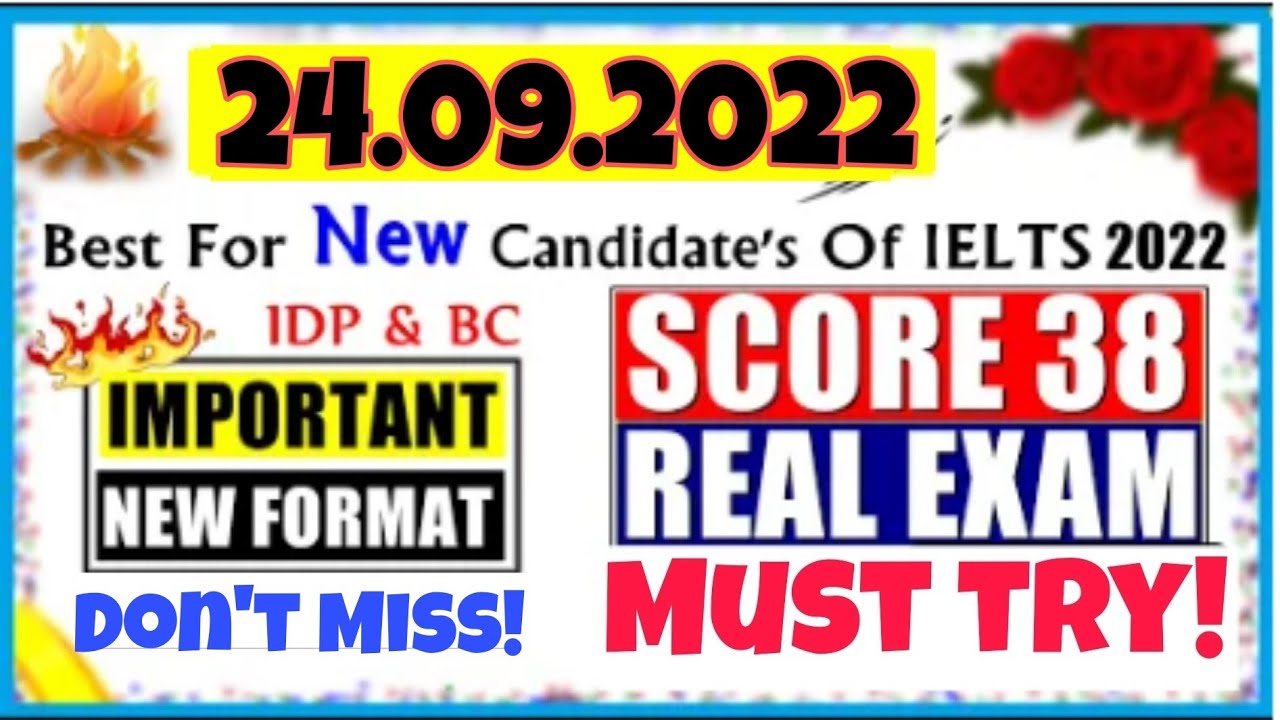 24 September 2022 : IELTS Listening Real Test with answers : Actual test