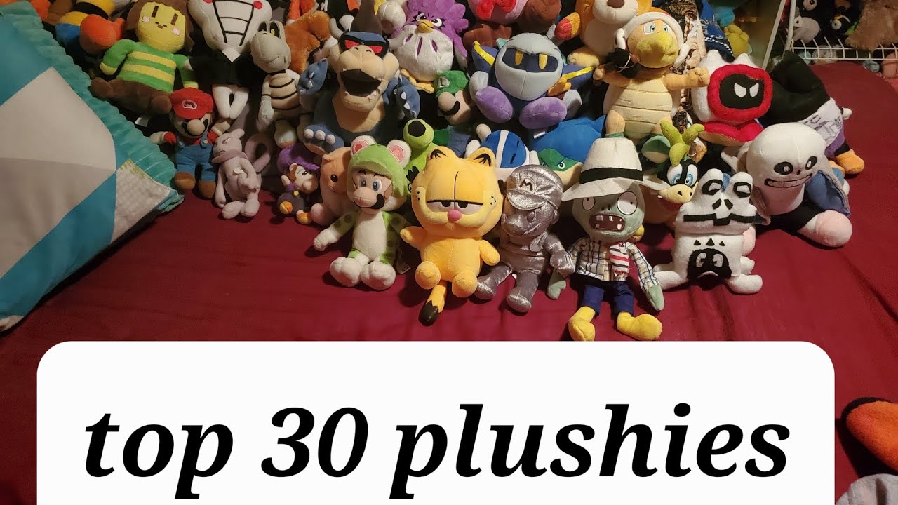 Ranking My Top 30 Plushies! (300 subscriber special) YouTube