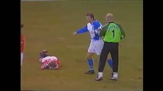 Tim Sherwood Loses His Cool With David Beckham - Red Card 1998