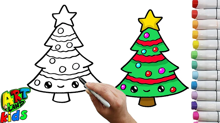 How to Draw a Christmas Tree For Kids