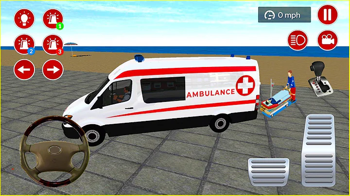 Ambulans Oyunu İzle 3D - American Ambulance Simulator #350 || Ambulans oyunları 4K Android Gameplay