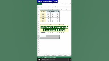 Flip rows and columns in Excel  - 2 ways | Transpose range in Excel #shorts #msExcel #excelTricks