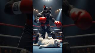 Cat Fight in Boxing Ring #aivideo #cat #shortsviral #shorts #youtubeshorts #trending