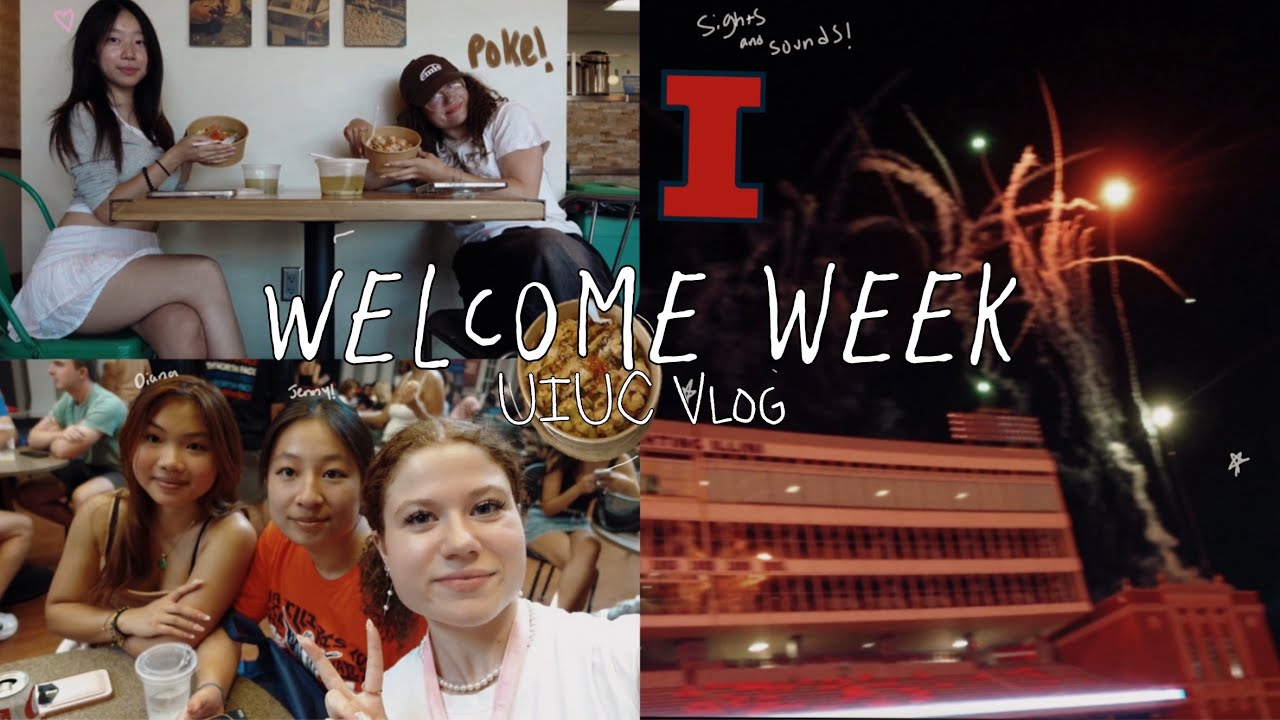 Welcome week UIUC vlog! 2024 - YouTube