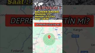 Son Dakika Deprem Balikesi̇r Sindirgi Merkezli Deprem