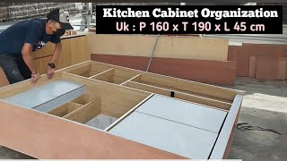 Membuat Kitchen Cabinet minimalis / How To Make a kitchen cabinets