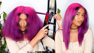 How I Straighten My Curly Hair With Minimal Damage!