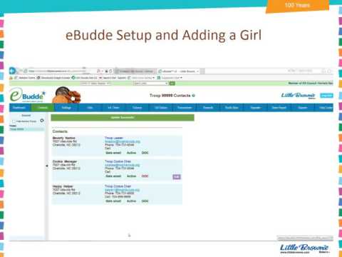 eBudde Set-Up and Add a Girl