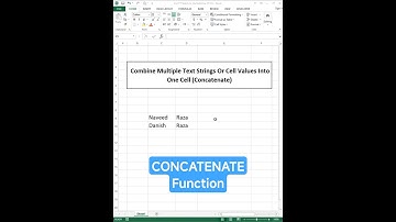 Combine Multiple Text Or Cell Values Into One Cell Concatenate In MS Excel | CONCATENATE Function