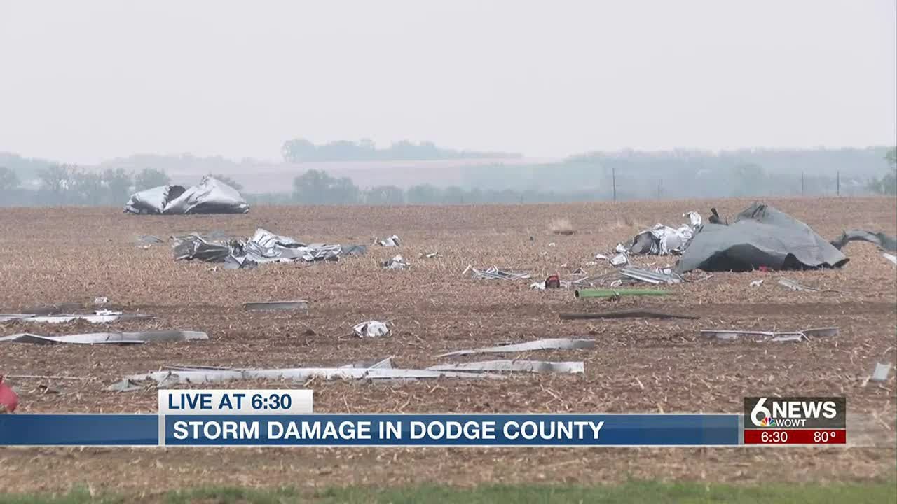 Storms leave damage in Dodge County, left many without power - YouTube