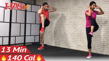 13 Min Standing Ab Workout for Women & Men at Home - Cardio Standing Abs Workout Abdominal Exercises