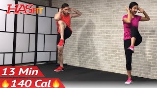 13 Min Standing Ab Workout for Women & Men at Home - Cardio Standing Abs Workout Abdominal Exercises